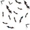3D Halloween Bat Wall Decor Set, 28PCS Black PVC Bat Wall Stickers, DIY Scary Flying Bats Decorations for Walls, Windows, Doors & Party Backdrops, Reusable Halloween Home Decor